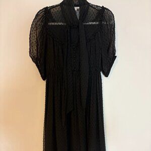 WALTER Black dotted dress